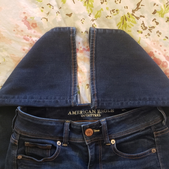 00 Short Super Stretch Kick Boot American Eagle Jean - Picture 4 of 9